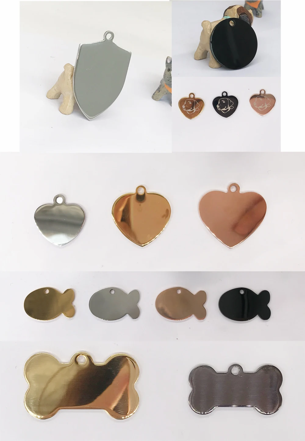 Title 13, Free Engraving Cat id Tags Stainless Steel Pers...