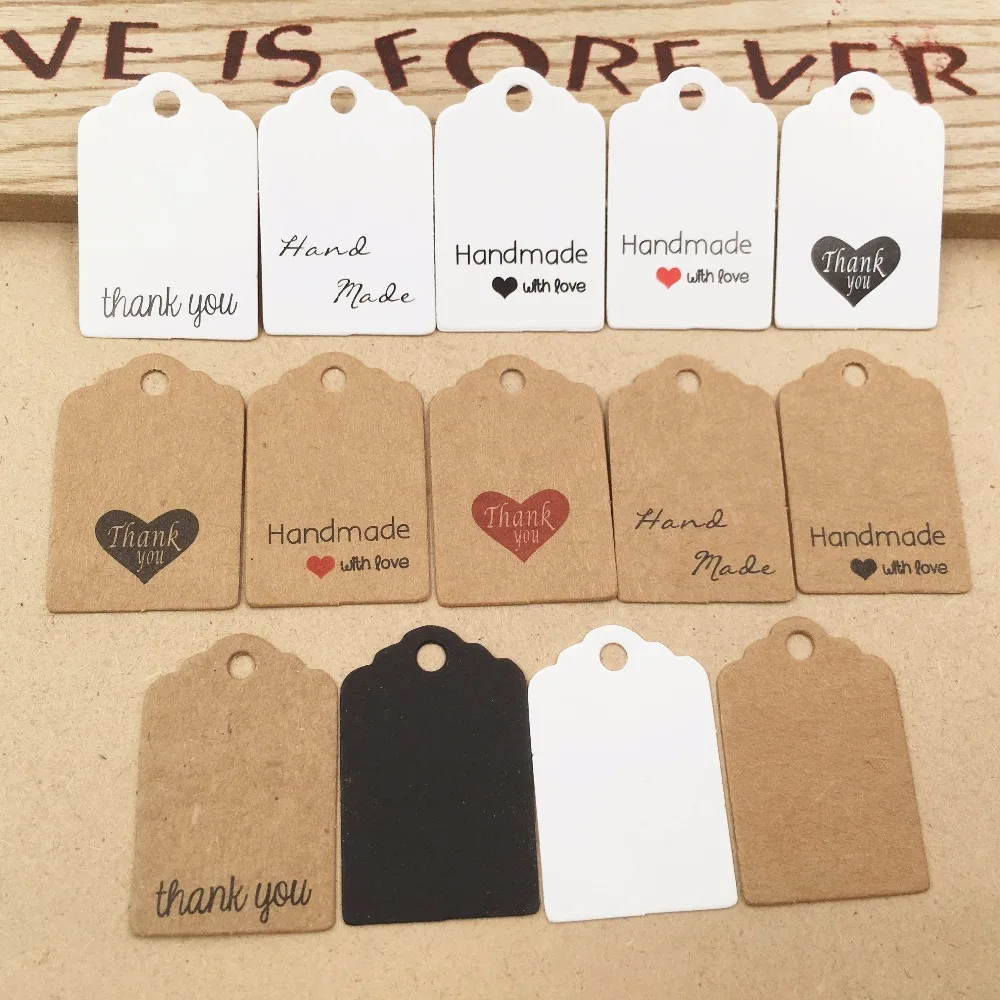 Handmade With Love Kraft Paper Tags Perfect For Gift - Temu