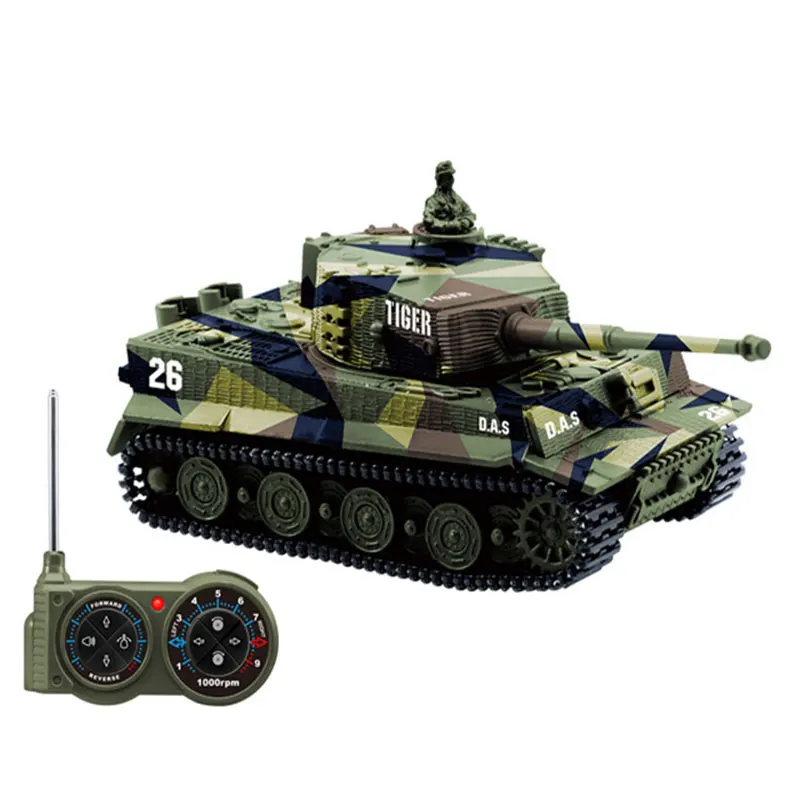 1/72 RC Tank Toy 2117 8-channel Mini Remote Control Rc Tank Car Track Drive Tanker Toy for Children Xmas Gift