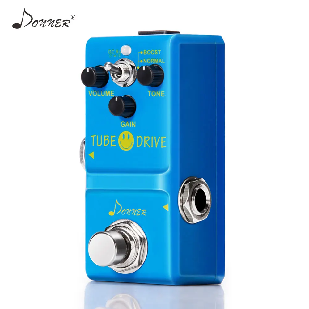 Donner Tube Drive Distortion Overdrive Guitar Effect Pedal Mini Pure