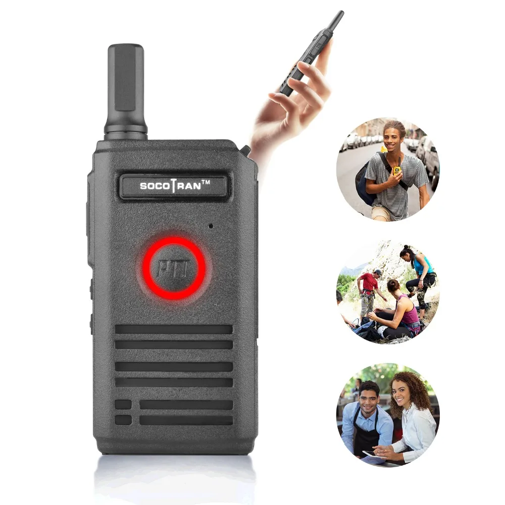 1 шт. Ultra Slim двухстороннее радио с дыханием огней UHF 400-470 мГц Мини Walkie talkie 16CH 3-5 км портативной \ x2dtalkie Любительское радио