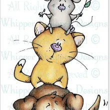 10*6 Животные Резиновый Штамп прозрачные штампы силиконовые уплотнения для DIY скрапбукинга фотоальбома изготовление карт