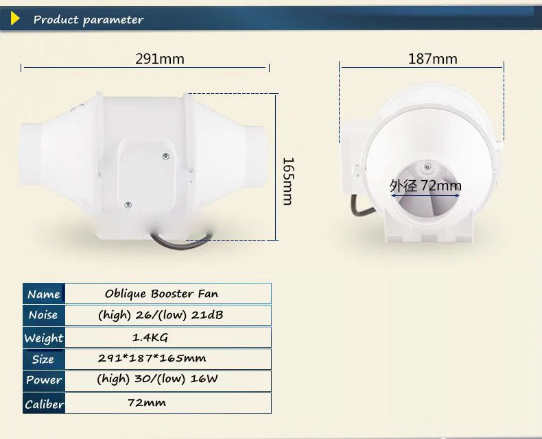 DMWD электрический вытяжной вентилятор 3 дюймов мини круглый вентиляционные вентиляторы " Ванная комната Кухня Туалет booster 2 две скорости Mute выхлопной