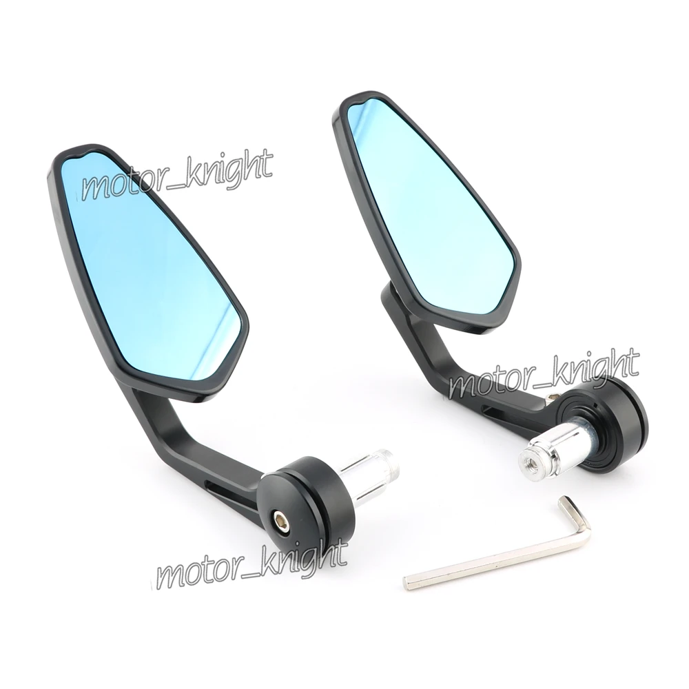 Universal Black Motorcycle Mirror Motorbike Rearview Side Handle Bar