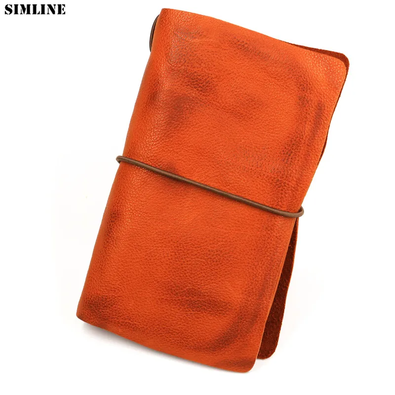 

Genuine Leather Men Wallet Clutch Bag Vintage Handmade Male Long Wallets Purse With Passport Card Holder Coin Pocket Phone Case