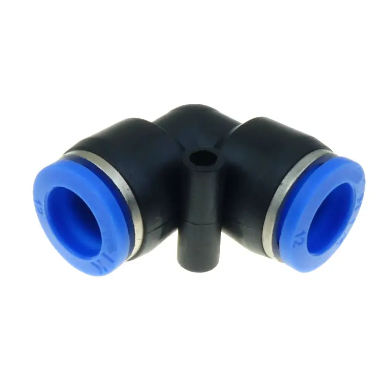 Pipe connector 10pcs PV4 6 8 10 12MM Pneumatic L Type Elbow Fitting Plastic Pipe Connector Quick Fitting Angle Adapter Plug Color : 8mm OD Hose