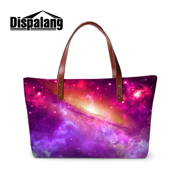 

Dispalang Fashion Handbags Casual Women Shoulder Bags Universe Space Galaxy Print Female Big Tote Bag Ladies Hand Bags