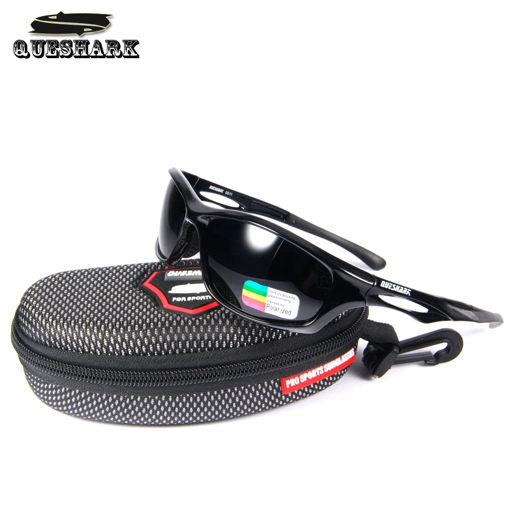 Queshark TR90 Uv400 Professional Polarized Cycling Sunglasses Bike Goggles Fishing Ski Glasses Sports Bicycle Sunglasses Eyewear