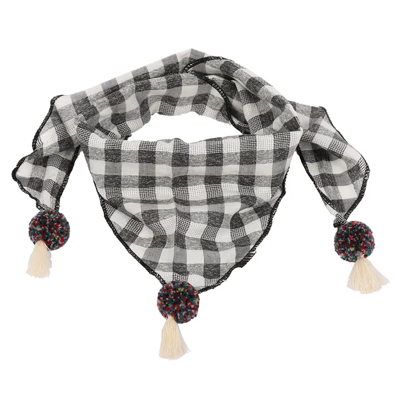 Новинка; Весенний детский треугольный шарф в горошек; осенне-зимний шарф для мальчиков и девочек; детский хлопковый шейный платок