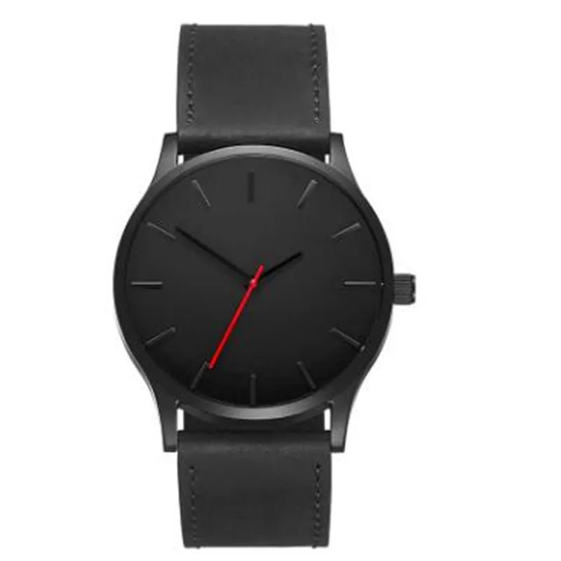 

Business Quartz Large Dial Watch For Men's Matte Belt Wrist Watch