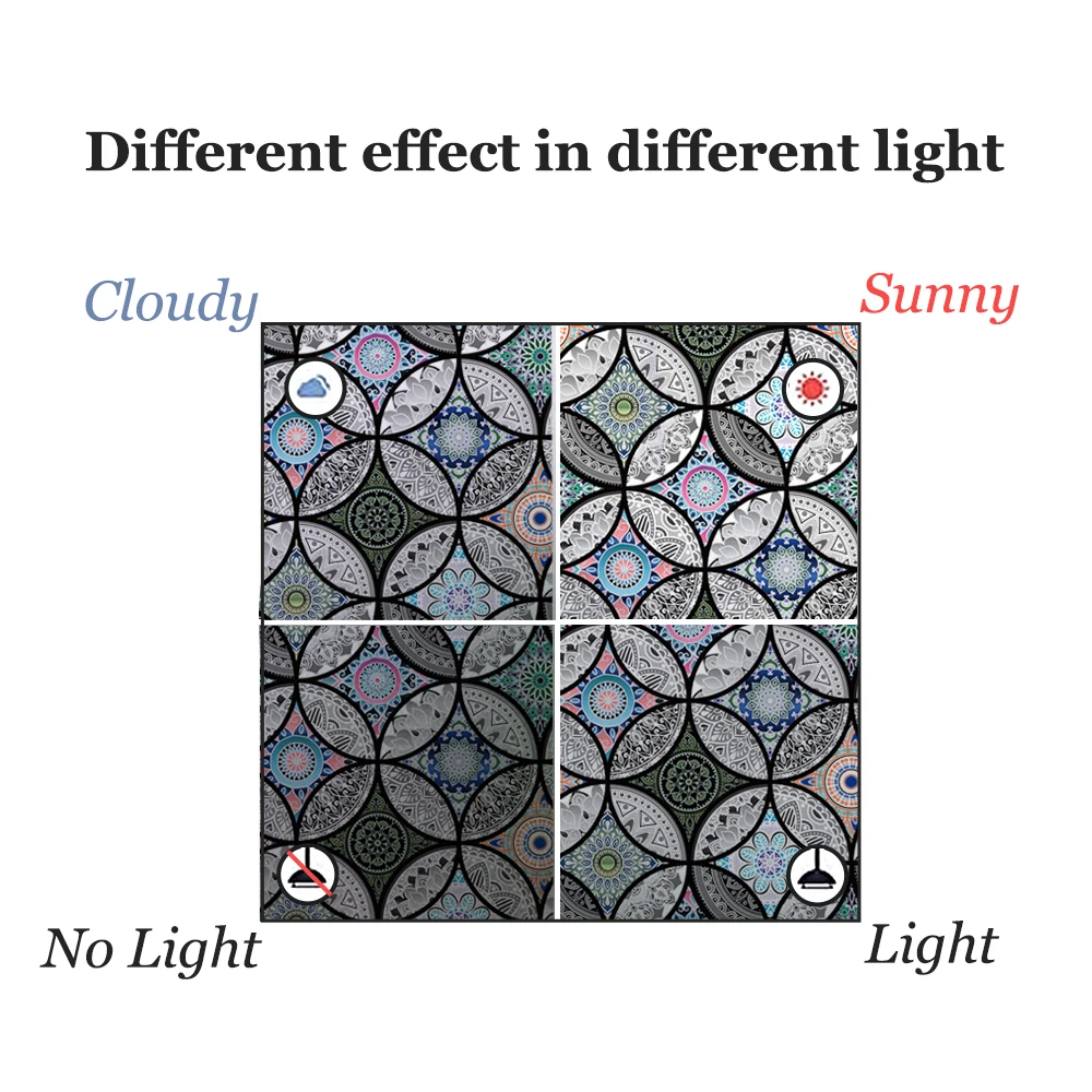 Статическая оконная наклейка стеклянная пленка уединение домашний декор декоративная витражная плёнка на стекла, окна
