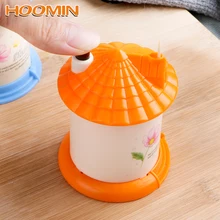 HOOMIN прекрасный дом в форме моды творческий зубочистка коробка портативная Автоматическая Подставка Для Зубочисток случайный цвет