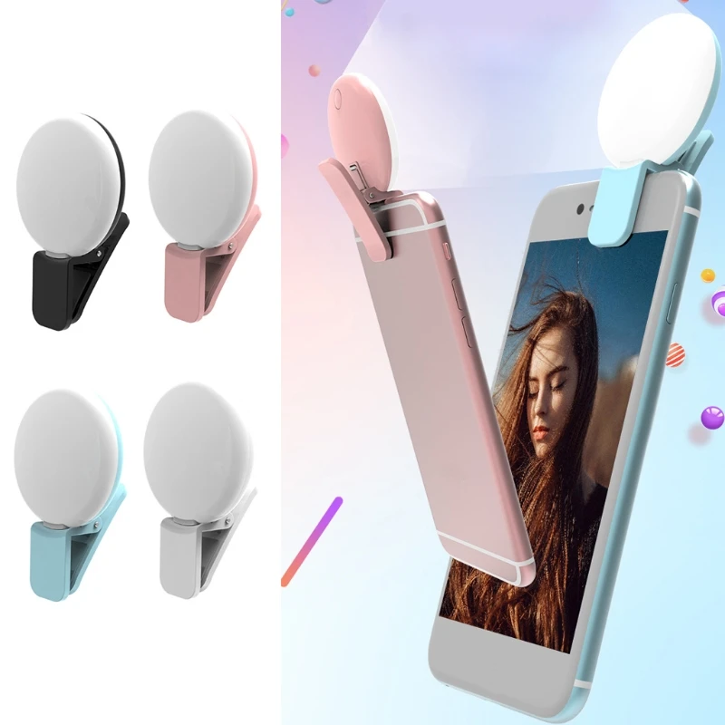 

New LED Light Selfie Clip Luminous Phone Flash Photography Lamp For iPhone 8/7/6/6s hot