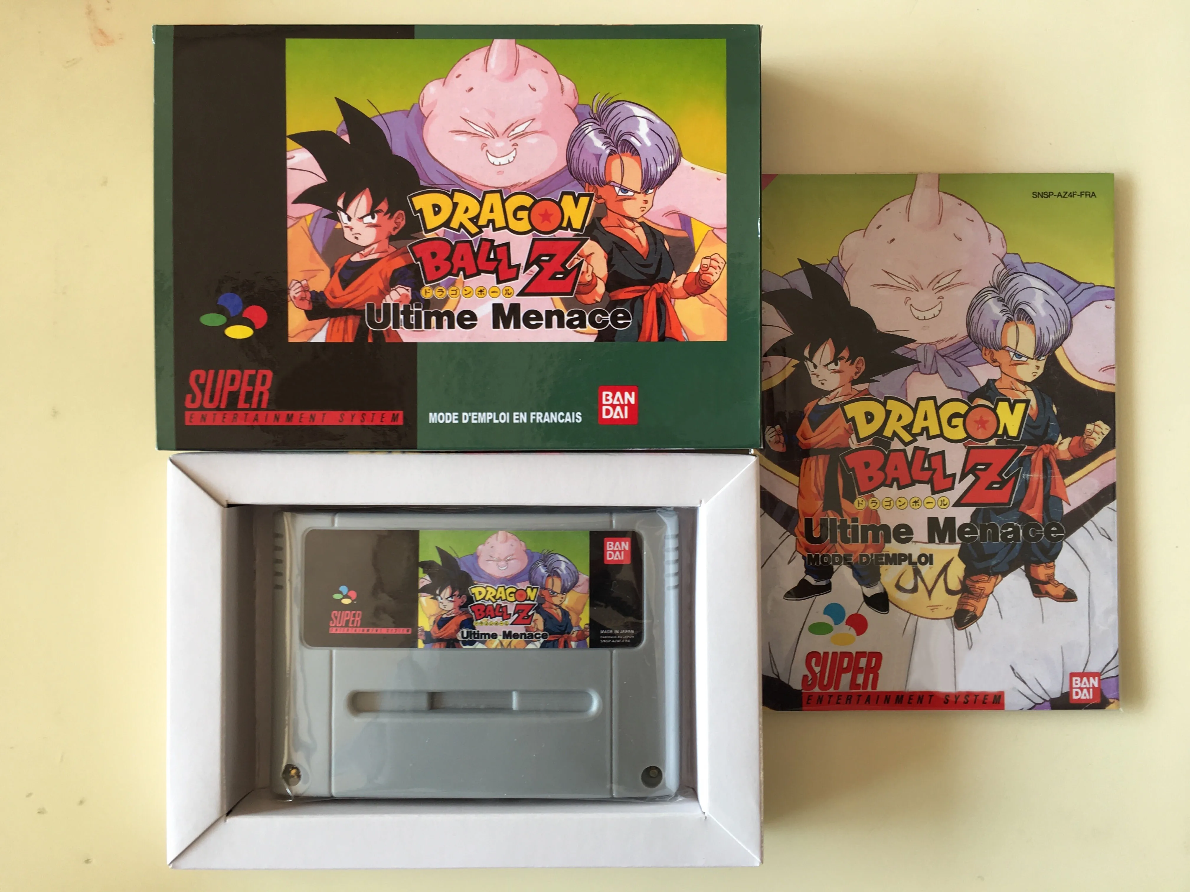 

16Bit Games ** Dragon Ball Z - Ultime Menace ( French PAL Version!! Box+Manual+Cartridge!! )