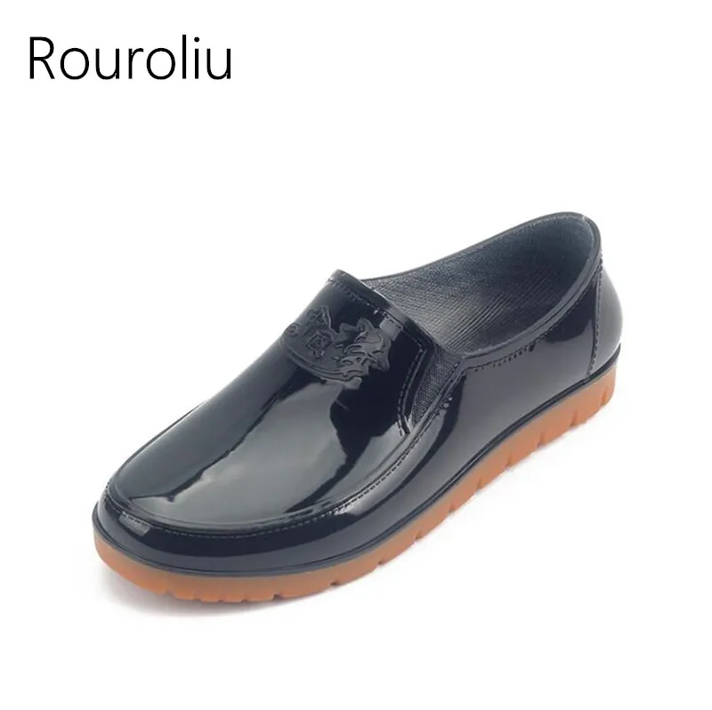 Rouroliu Men Camouflage Waterproof Boots Working Shoes Man Safety
