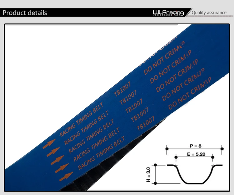 WLR RACING-HNBR гоночный Ремень ГРМ+ баланс для EV01-9 4G63 синий WLR-TB1007+ 1007-1B