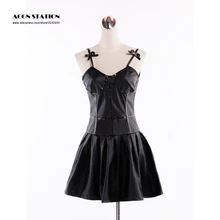 2017 del personalizar para adultos y niños el envío libre el diario de futuro gasai yuno negro dress kid adultos cosplay