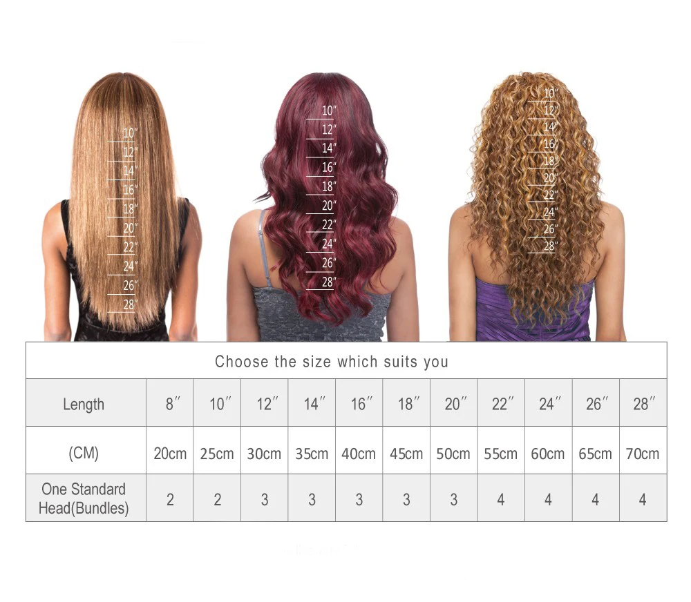 cabelo humano 6 pacotes com fechamento X-TRESS
