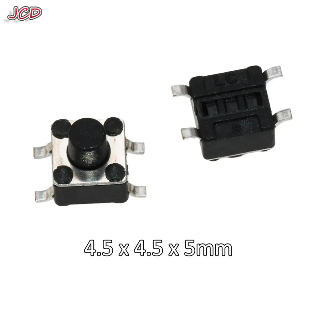 JCD 4 5x4 5 мм SMD переключатель контактный сенсорный Микро Такт Кнопочные
