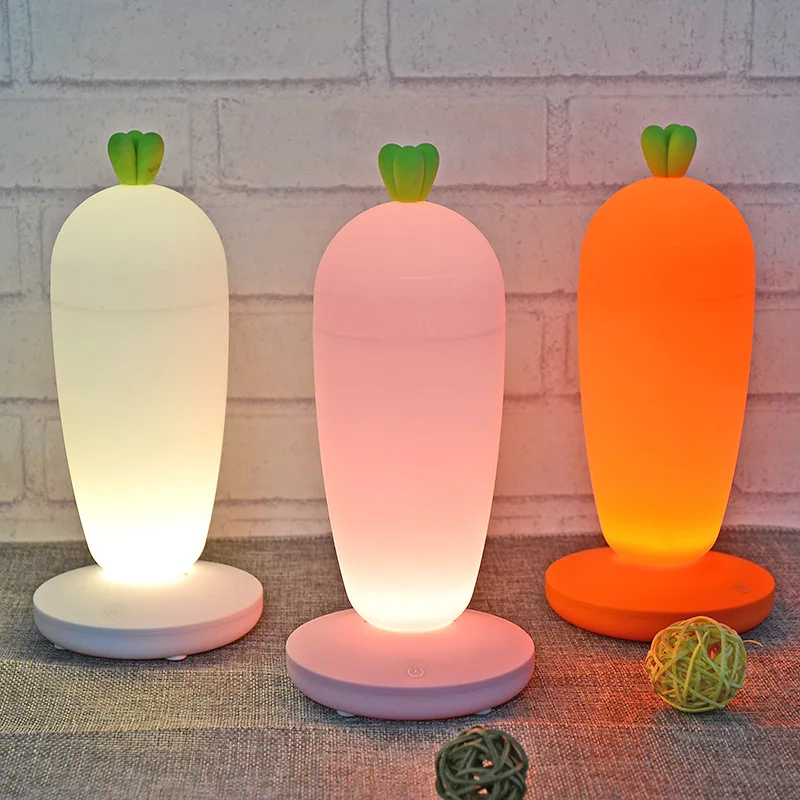Led atmosphere lamp. Лампочка морковка. ночник кт002а. cold light ambiance lamp pink.
