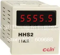 Цифровой счетчик рабочих часов метр ZYL48(DH48L) 48*48 со встроенной розеткой AC220V