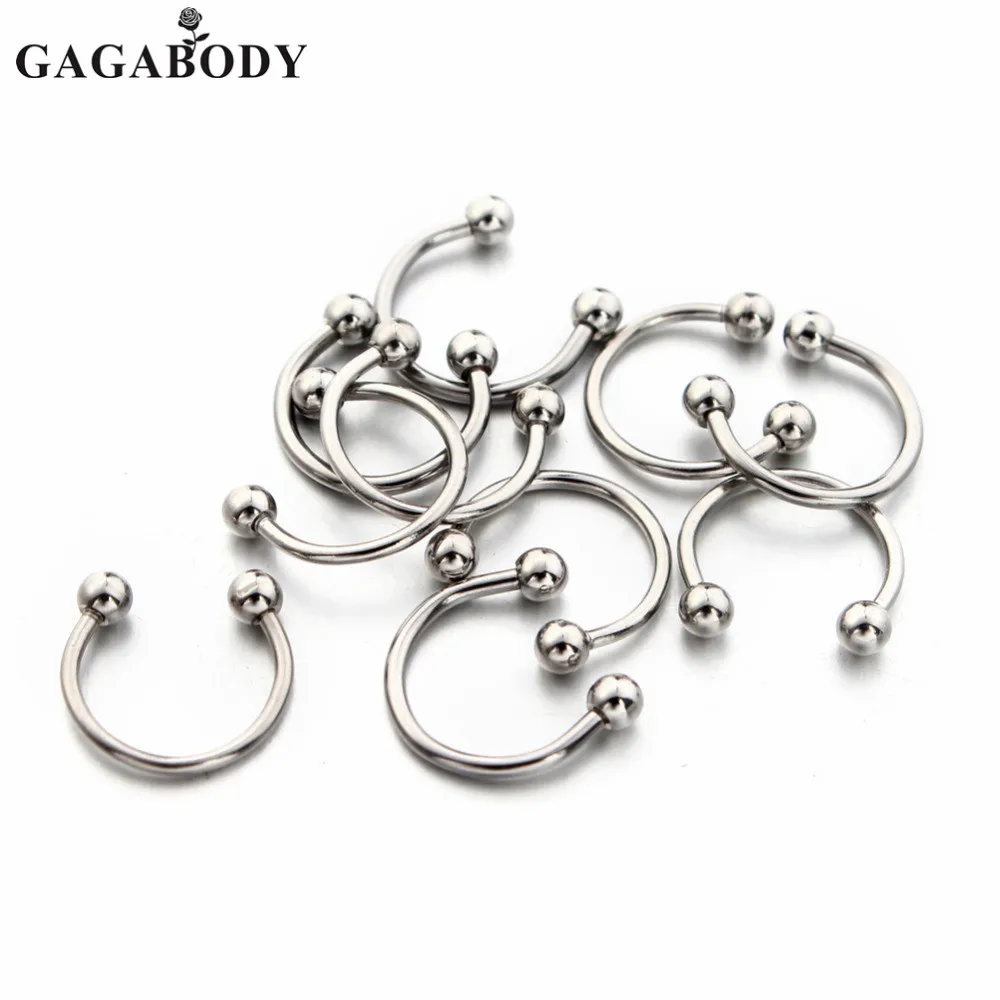 Хирургические стальные кольца для носа кольцевые пирсинга|nose hoop|nose ringbody piercing |