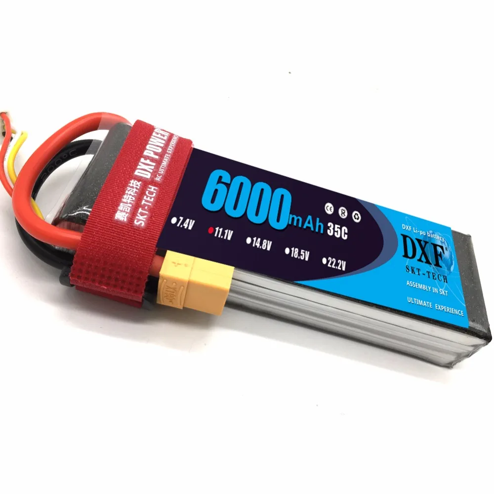 Аккумулятор DXF 3s 11 1 V lipo 6000mah 35C Max 60C Lipo для радиоуправляемого вертолета грузовика