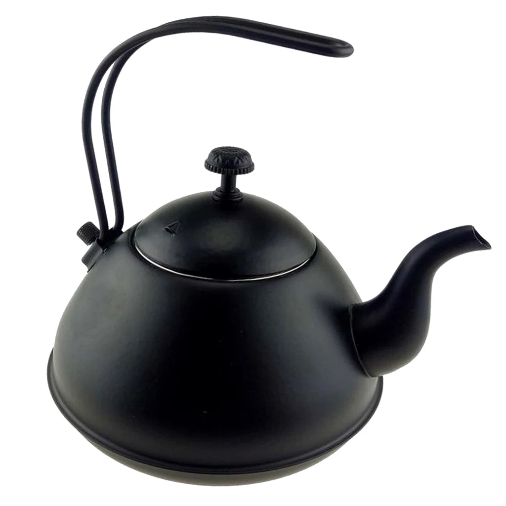 MagiDeal 2L Teakettle with Handle Stainless Steel Kettle Induction Fast Boiling Coffee Tea Pot Black