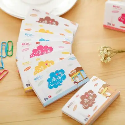 

24 Pcs Korean Stationery Cartoon Mood Note Note Paper 50 Pages Color Pages