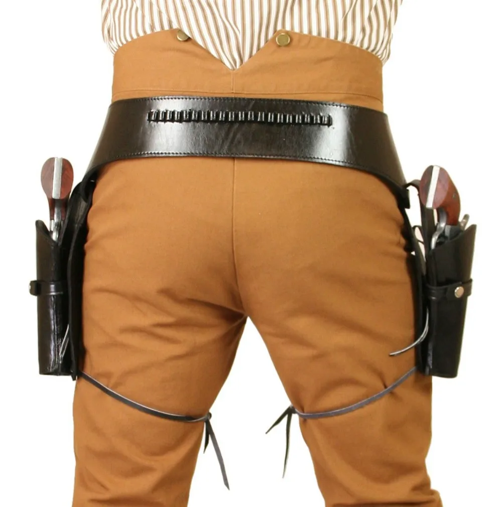 Plain Leather Western Gun Belt 