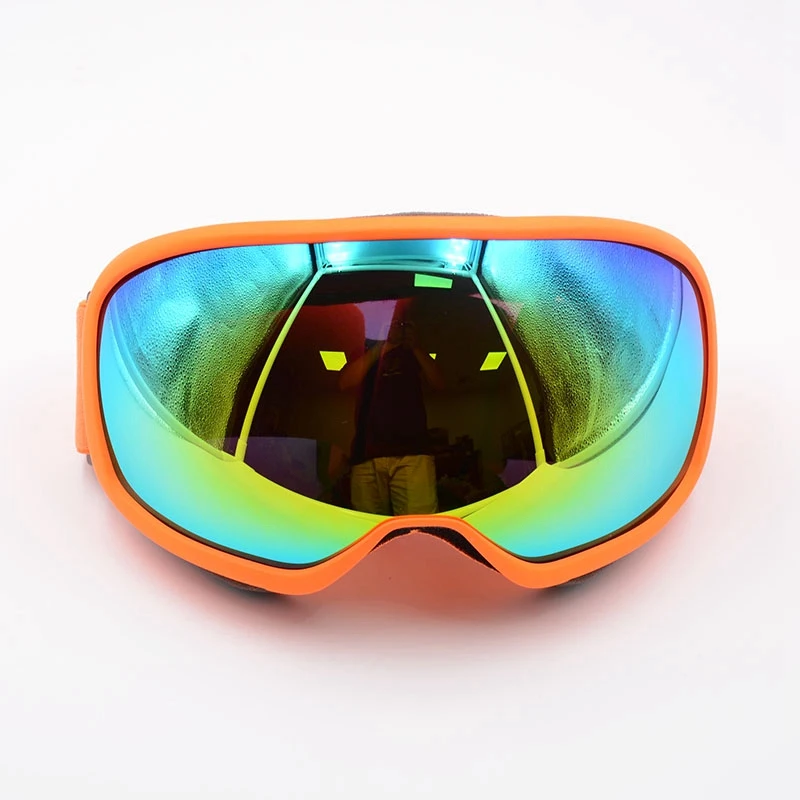 Ski Goggles Double Anti-fog Skiing Glasses Snow Sports Orange Frame UV+Clear Lens Mountaineering Mirror Snowmobile Goggle | Автомобили и