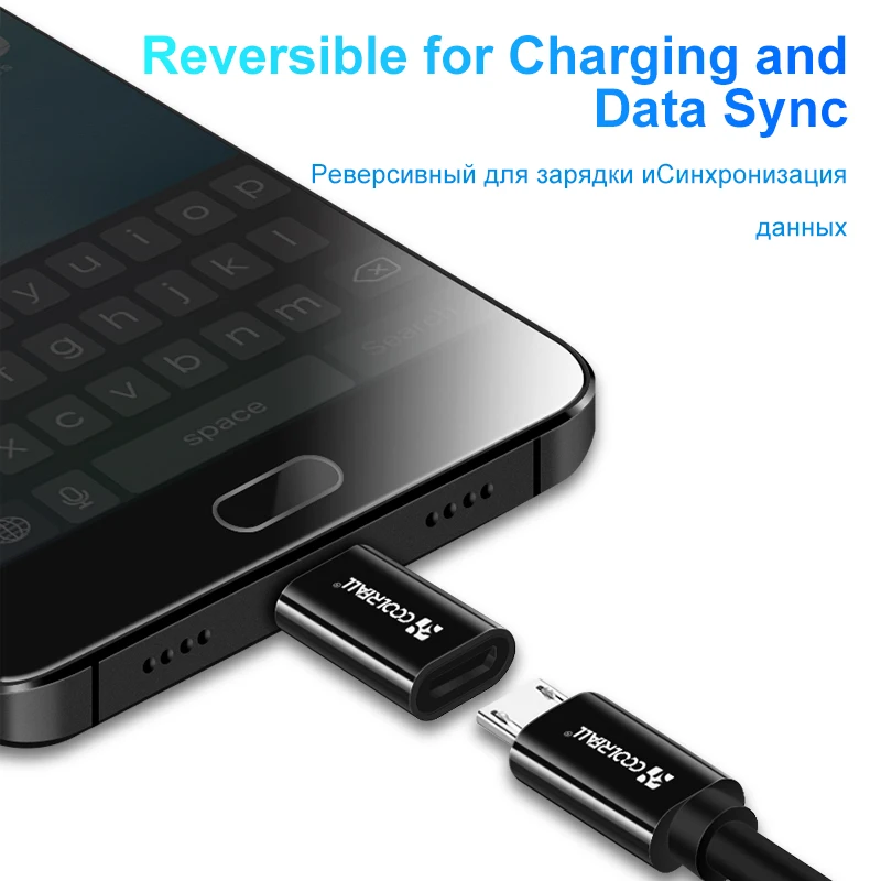 Coolreall 2 шт. usb type C адаптер Micro USB C 3,1 OTG кабель для type C конвертер для Macbook samsung S8 S8+ S9 huawei P20 Pro P10