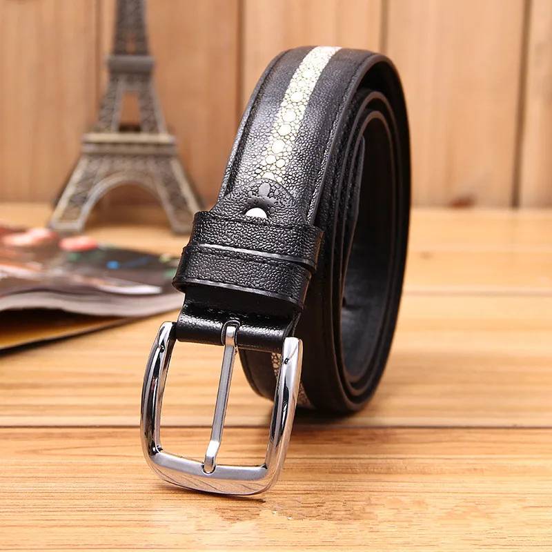 

20170423 new fashion Thailand Genuine stingray Skin men belt