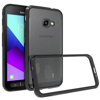 

30pcs/lot Anti-shock TPU PC Acrylic Crystal Tough Armor Hard Case For Samsung Galaxy X cover 4 S7 Edge S6 Edge S5 S4