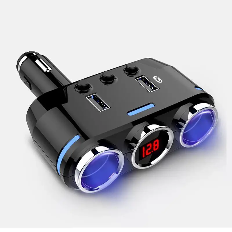 12 V-24 V розетка для автомобильного прикуривателя сплиттер светодиодный USB Зарядное устройство адаптер 3.1A 100W обнаружения для телефона MP3 DVR аксессуары