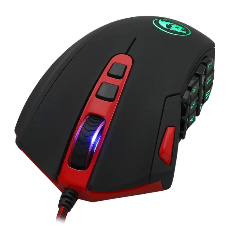 

Redragon M901 Weighted 16400 DPI resolution Ergonomic design of matte coating Wired Game E-Sports Mouse