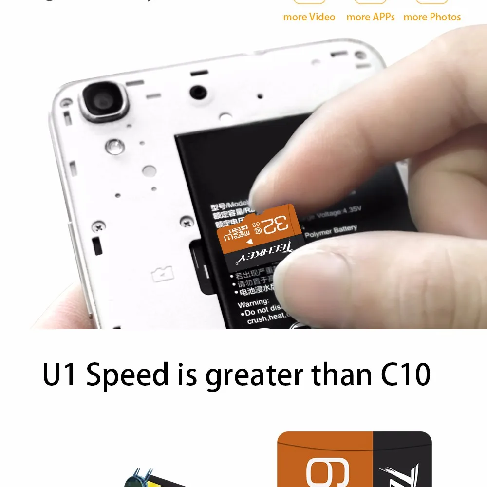 Карта памяти Micro SD карта высокоскоростная 32 ГБ 16 ГБ 8 ГБ 4 ГБ класс 10 TF карта Ручка MicroSD флеш-накопитель U диск для телефона/камеры