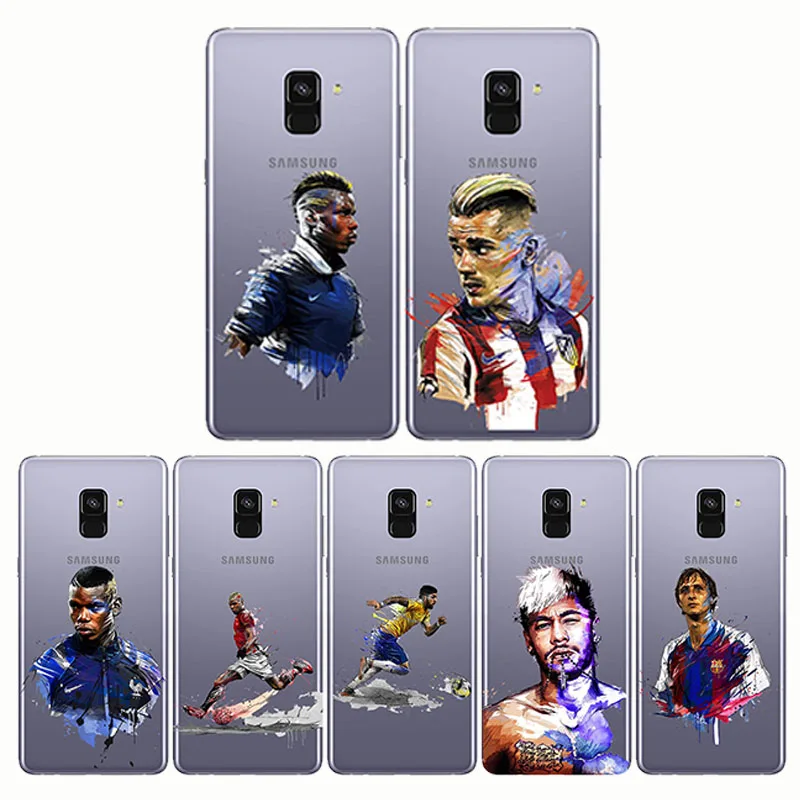 

Ronaldo Messi Neymar Football Barcelona Soccer Soft Silicone Phone Cases Cover For Samsung S10 PLUS Lite J8 2018 J6 Plus 2018