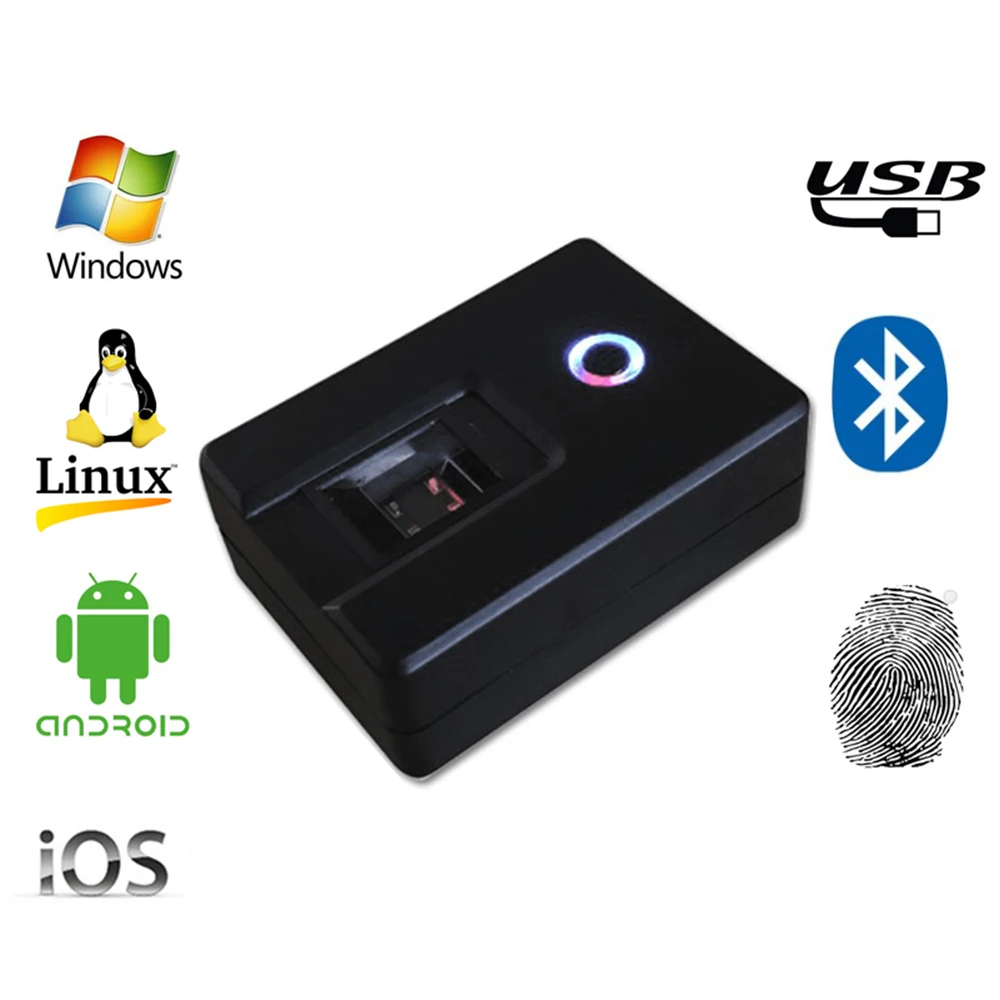 

Biostore 5V USB Charger Digital Bluetooth Fingerprint Reader Support Windows Android IOS Linux Biometric Fingerprint Scanner