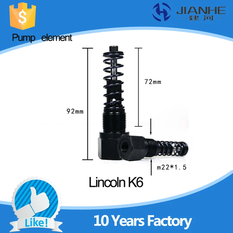 

Lincoln K6 pumping element to Suit Lincoln P203 Pump as part of a automatic lubrication system