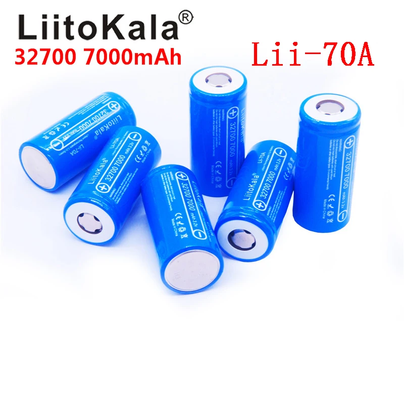 LiitoKala 32700 3,2 v 7000mAh Lii-70A lifepo4 аккумуляторная батарея LiFePO4 5C разрядная батарея для резервного питания фонарик