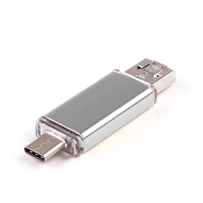 UTHAI C13 USB3.0 флеш-накопитель type-C/Micro/USB3.0 3в1 диск 32 Гб металлический флеш-накопитель 64 ГБ тип C Высокоскоростной U флеш-накопитель 16 Гб - Цвет: Silver