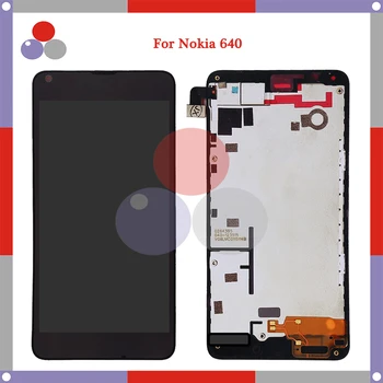 

10pcs/lot High quality 5.0 For Microsoft For Nokia Lumia N640 640black LCD Screen Display with Touch Screen Digitizer + Frame