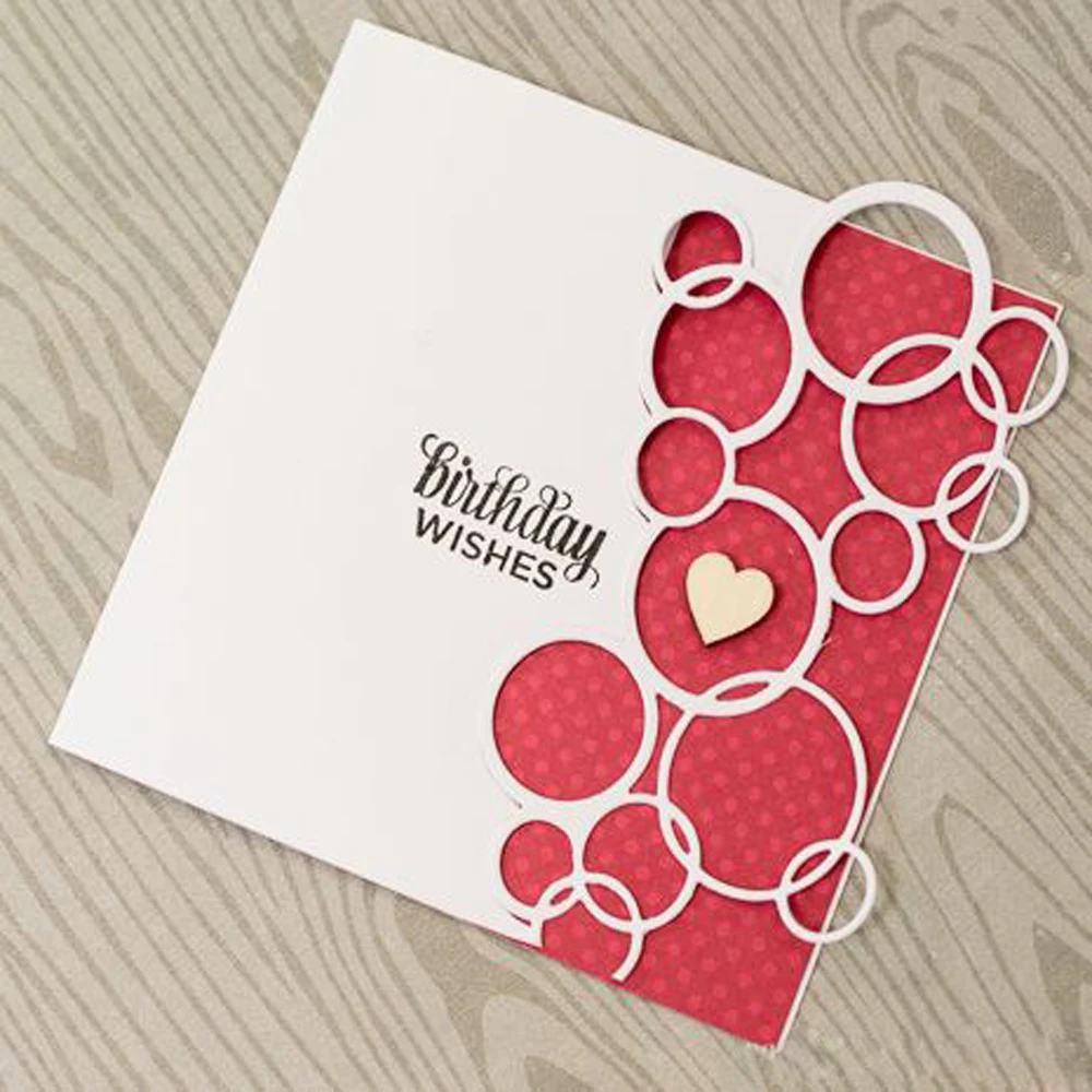 

Circles Metal Cutting Dies Stencil Scrapbooking Photo Album Decor Paper Card Making Decor DIY Embossing Crafts