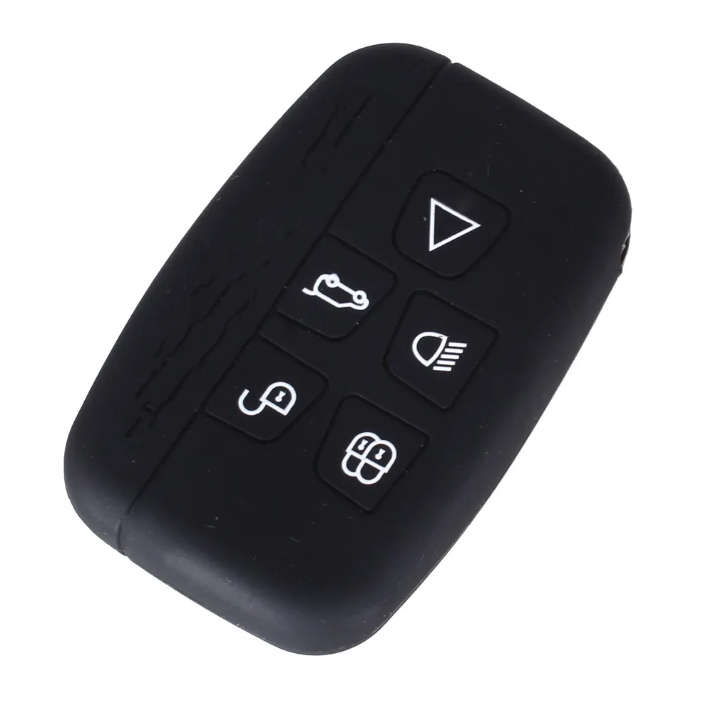 KEYYOU 5 кнопок Силиконовый чехол для ключа сумка для ключей для Ровер Range Evoque Evoke Спорт открытие Freeland флип-пульт дистанционного ключа чехол