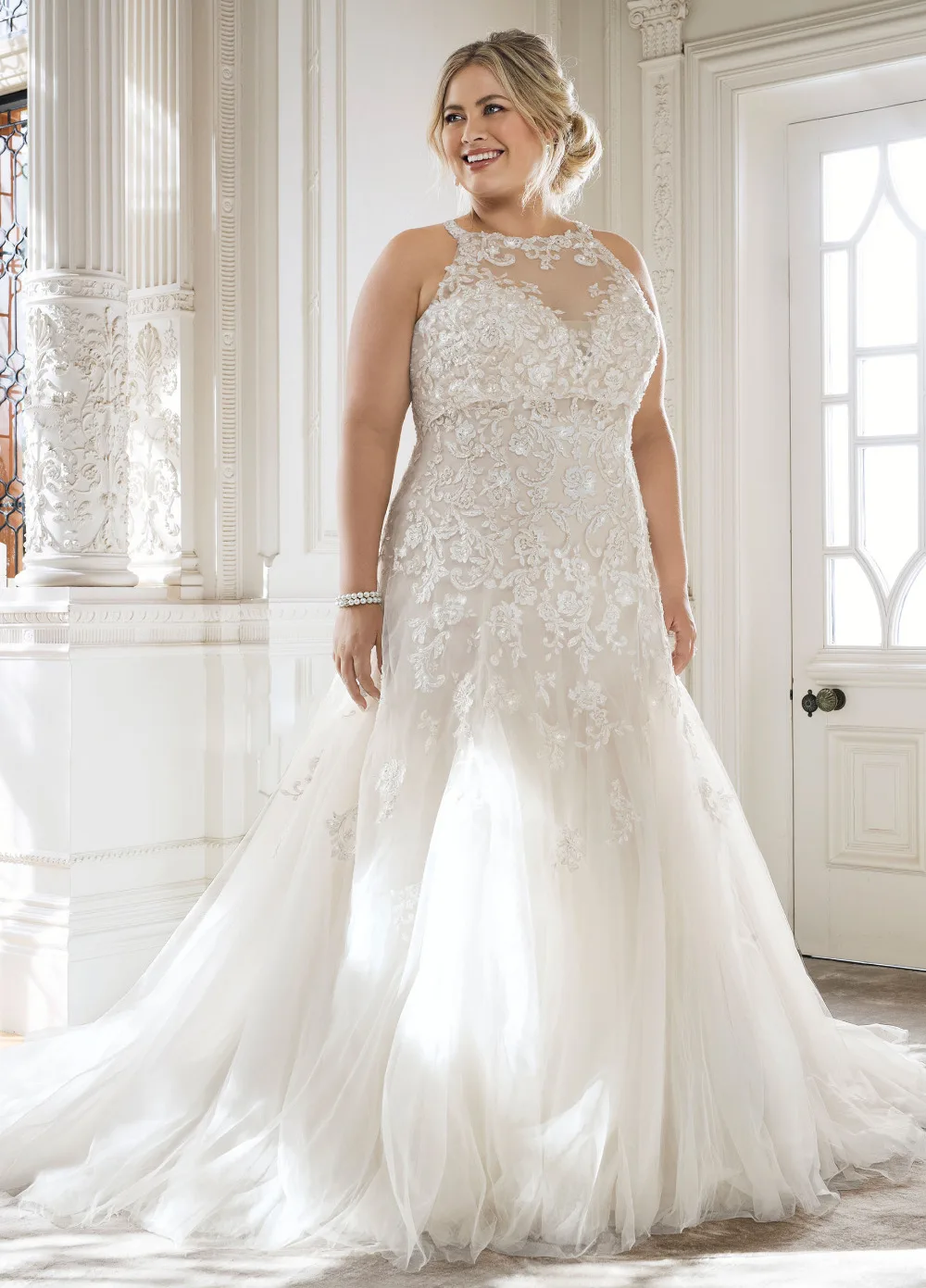 bridal overlay top