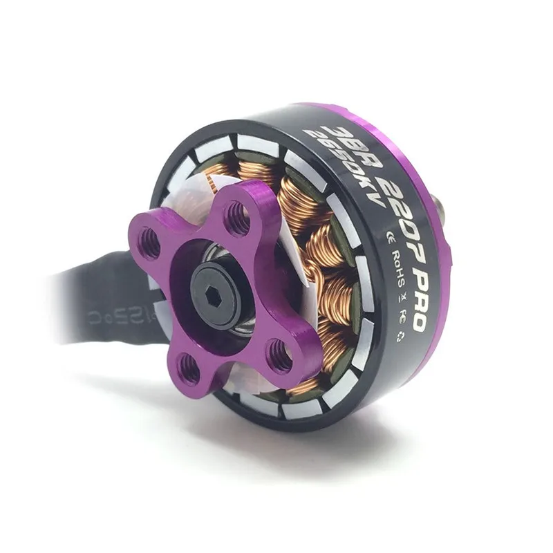 3BHOBBY Racing Brushless Motor 2207 Pro 1750KV 2150KV 2450KV 2650KV 7075 Aluminum Titanium Shaft for FPV 200-220 Frame-1 (4)