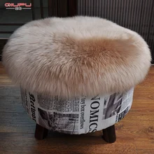 Чехол для стула из натуральной овчины Роскошный Ковер Из Овчины мягкий чехол для дивана круглый коврик для дивана из натуральной овчины ковер