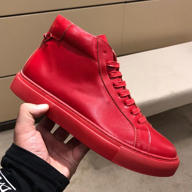 

Casual Fashion Men's Skateboarding Shoes Genuine Leather Sport Shoes For Men Athletic Walking Sneakers Man Luxury Brand