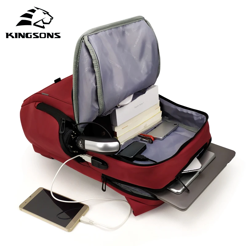 KINGSONS 13 15 дюймов рюкзак для ноутбука для девочек Женский модный рюкзак деловой Отдых Путешествия студенческий рюкзак